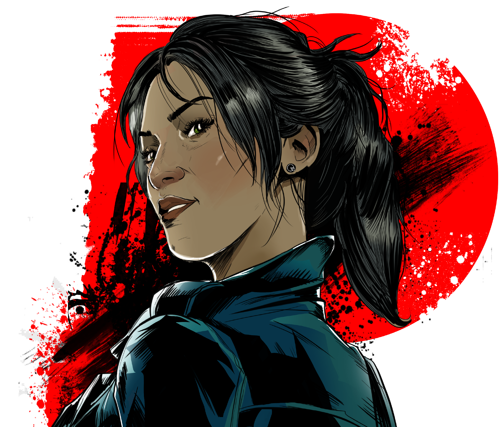 Illustrated portrait